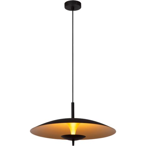 Lampada a sospensione Lucide Vulcan LED 9W nero oro
