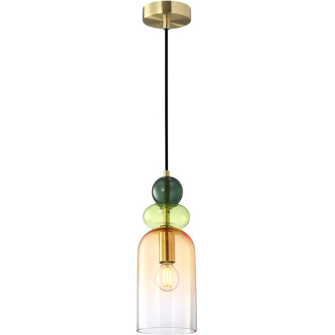 Lampada a sospensione Manso vetro multicolor E14 40W Italux