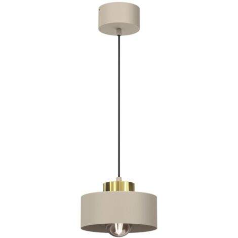 Lampada a sospensione Marti beige/oro 1xE27 Luminex