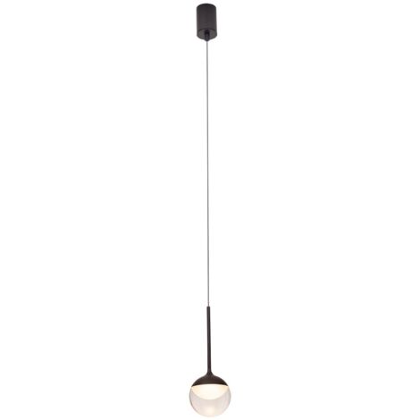 Lampada a sospensione Maxlight ZOOM LED 6W nera Ø10