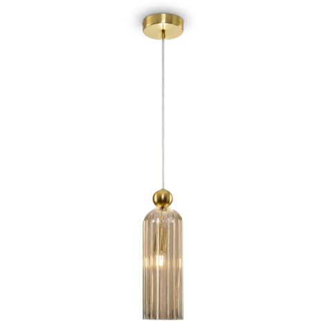 Lampada a sospensione Maytoni Antic ottone vetro E14