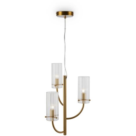 Lampada a sospensione Maytoni Arco ottone 3 luci Ø35