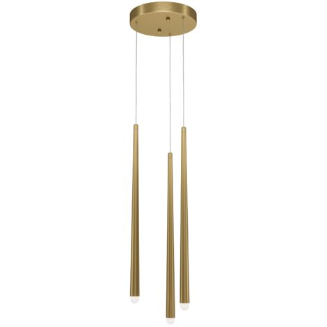 Lampada a sospensione Maytoni Cascade LED 3 luci ottone