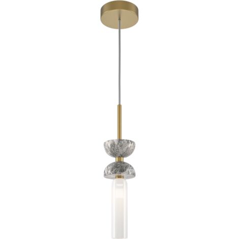 Lampada a sospensione Maytoni Kyoto marmo oro/grigio G9