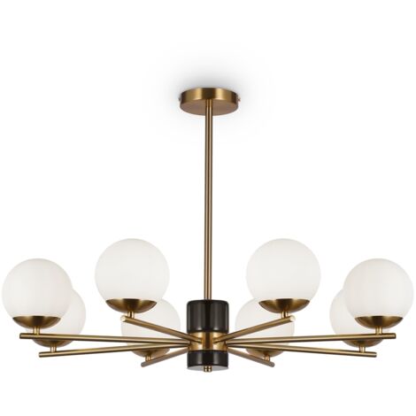 Lampada a sospensione Maytoni Marble Ø81 ottone 8 luci
