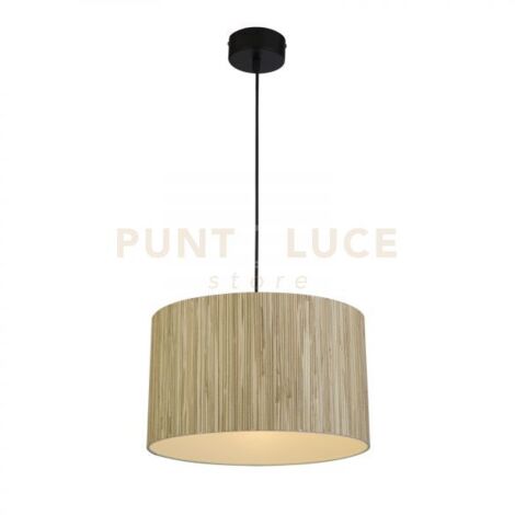 Lampada a sospensione Meadow 1Lt convertibile in paralume Flush, Natural Grass
