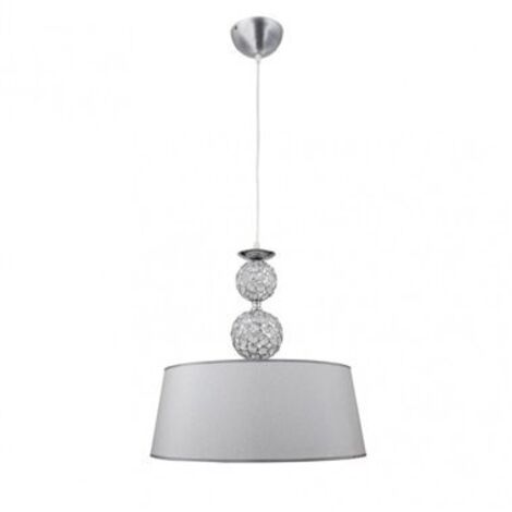 Lampada a sospensione media Kegan Crystal 1xe27 Chrome Regx40d FABRILAMP.