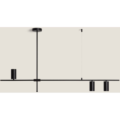 LEDKIA Lampada a Sospensione Metallo Auzoa Nero