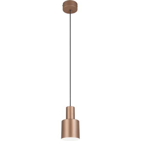 Lampada a sospensione, metallo, caffè, 12x150x12 cm, Agudo