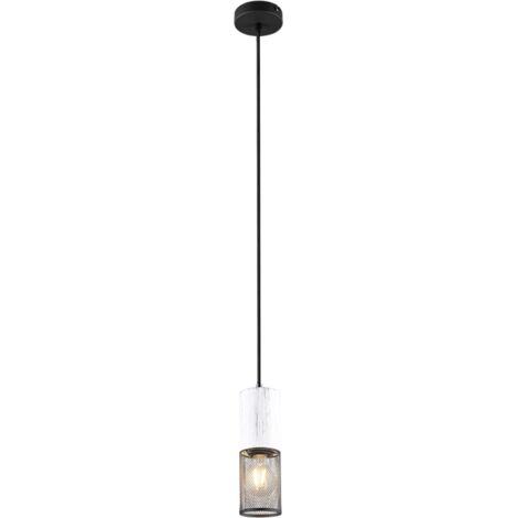 Lampada a sospensione, metallo, nero, 10x150x10 cm, Tosh