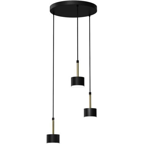 Lampada a sospensione Milagro ARENA MLP7762 nero/oro