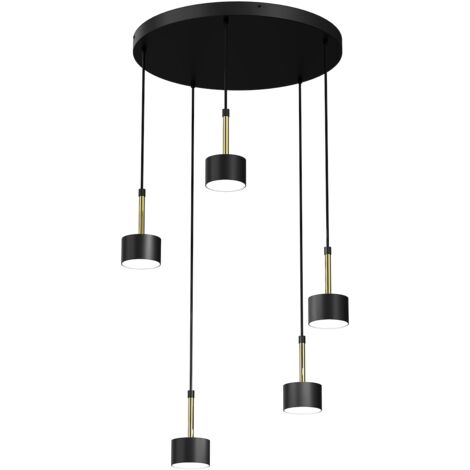Lampada a sospensione Milagro ARENA MLP7763 nero/oro