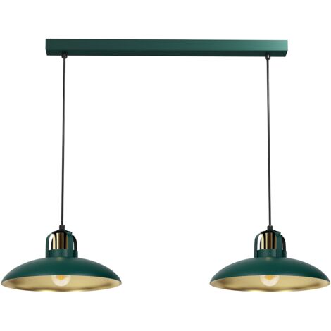 Lampada a sospensione Milagro FELIX MLP7710 verde/oro