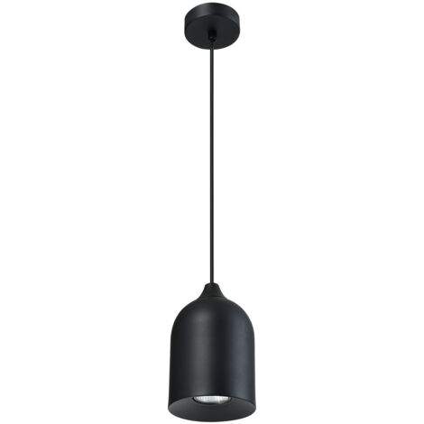 Lampada a sospensione minimal nera 1xGU10 8W Nilo Light Prestige