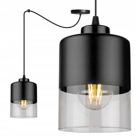 LAMPADA A SOSPENSIONE MODERNA A FORMA DI RAGNO IN VETRO