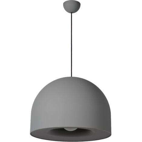 Lampada a sospensione moderna Akron grigia E27 40W Lucide