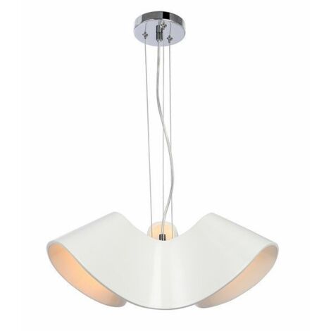 Lampada a sospensione moderna Catalina 3xE27 Ø40 bianca