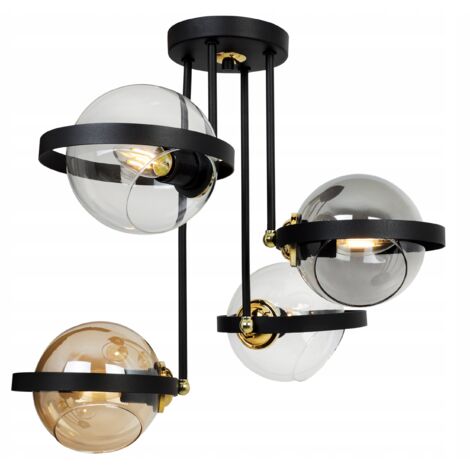 LAMPADA A SOSPENSIONE MODERNA CON ANELLO IN VETRO MIX