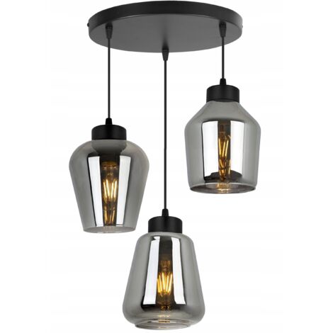LAMPADA A SOSPENSIONE MODERNA ED ELEGANTE CON PARALUME IN VETRO