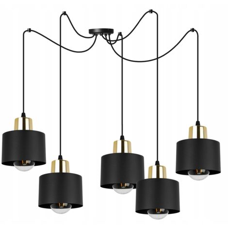 LAMPADA A SOSPENSIONE MODERNA LAMPADA A LED NERA