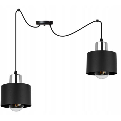 LAMPADA A SOSPENSIONE MODERNA LAMPADA A LED NERA