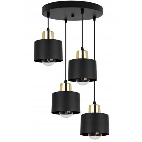 LAMPADA A SOSPENSIONE MODERNA LAMPADA A LED NERA