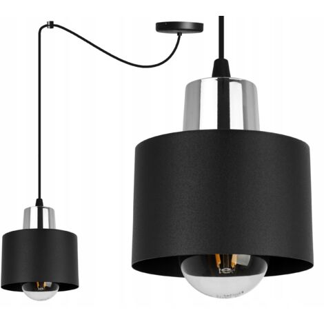 LAMPADA A SOSPENSIONE MODERNA LAMPADA A LED NERA