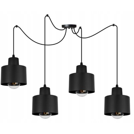 LAMPADA A SOSPENSIONE MODERNA LAMPADA A LED NERA