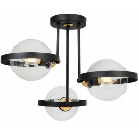 LAMPADA A SOSPENSIONE MODERNA LAMPADA AD ANELLO IN VETRO