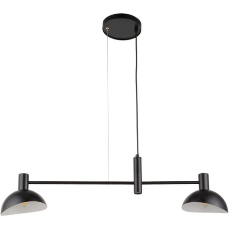 Lampada a sospensione moderna nera Artis 2xE14 Sigma