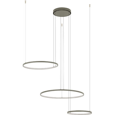 Lampada a sospensione moderna oliva 3 anelli LED 45W Nowodvorski
