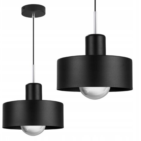LAMPADA A SOSPENSIONE MODERNA, PARALUME IN METALLO