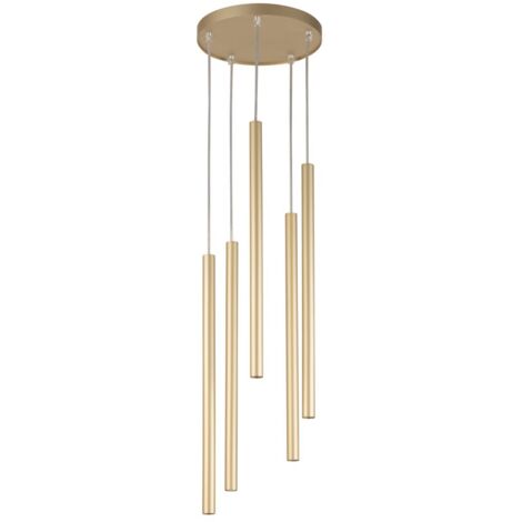 Lampada a sospensione moderna Sopel 5 luci oro G9 Sigma