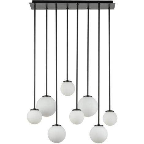 Lampada a sospensione moderna Tulia 8xG9 sfere bianche