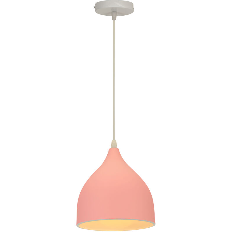 Image of Wottes - Lampada a Sospensione Moderna Nordica Interna Lampadario da Soffitto Metallo Regolabile Rosa