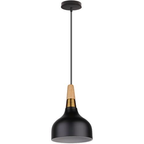 Lampada a sospensione moderno creativo E27 lampadario semplice decorazione bar ristorante ( Nero)