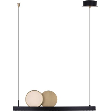 Lampada a sospensione MOMO LED 35W nera oro Maxlight