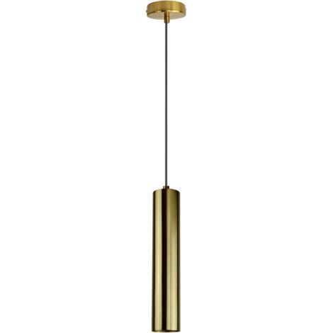 Lampada a sospensione Napoli oro tubo GU10 Ø10cm Polux