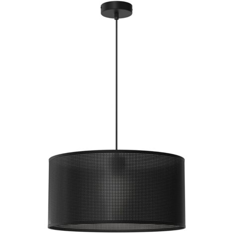 Lampada a sospensione nera Ø40 in rete Loft Luminex