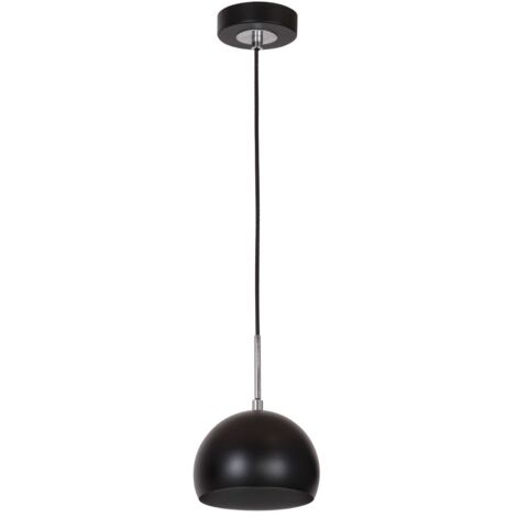 Lampada a sospensione nera cromata Cool Luminex E27 15W