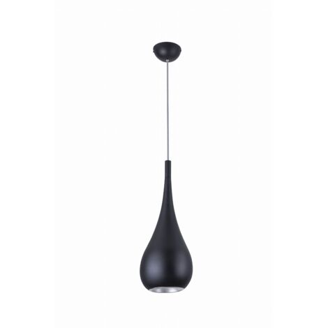 Lampada a sospensione nera DROP a goccia E27 40W Maxlight