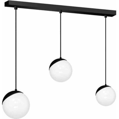 Lampada a sospensione nera Milagro SFERA MLP7237