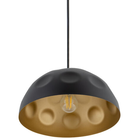 Lampada a sospensione nera/oro Nowodvorski Hemisphere 33cm