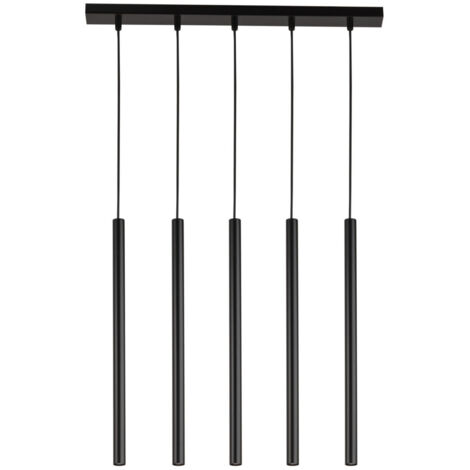 Lampada a sospensione nera Sopel 5 luci G9 Sigma Lighting