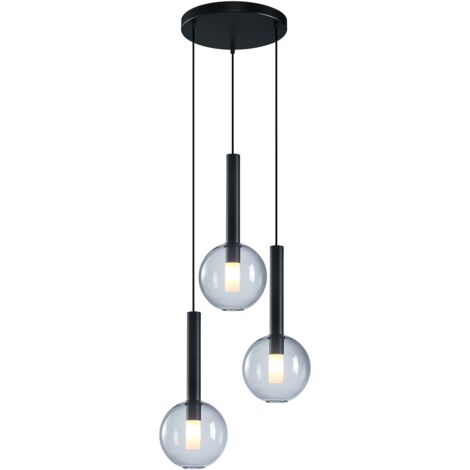 Lampada a sospensione NIKO NERO 3xG9