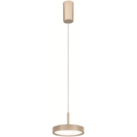Lampada a sospensione NINA D19 cm in metallo verniciato Oro 1 Luce Led