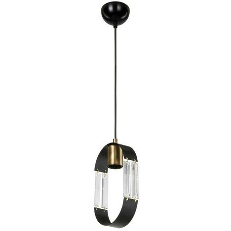 Lampada a sospensione Nova ASZ1136 pendente nero EFFEZ