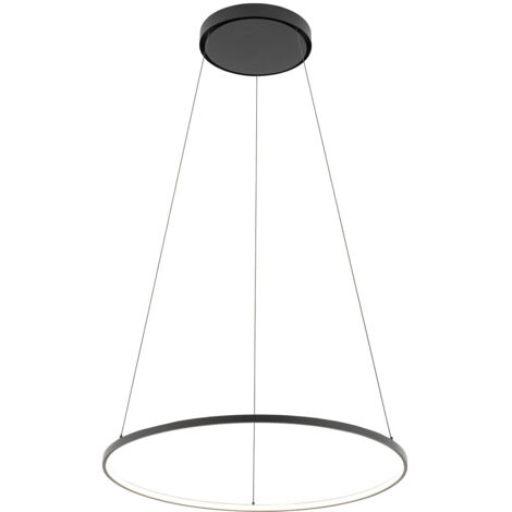 Lampada a sospensione Nowodvorski Circolo M nera LED 3000K