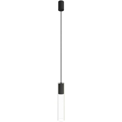 Lampada a sospensione Nowodvorski Cylinder 7864 nera GU10
