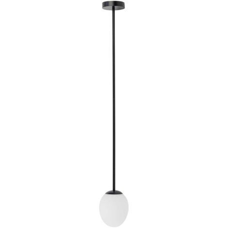 Lampada a sospensione Nowodvorski Ice Egg nera Ø13 cm